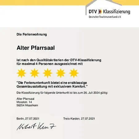 Moselallee 5 Sterne Apartmán *
